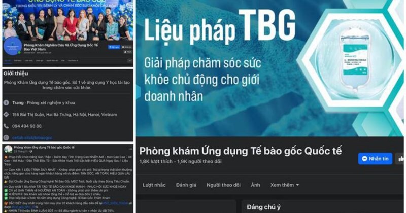 Quảng cáo sai sự thật về tế bào gốc