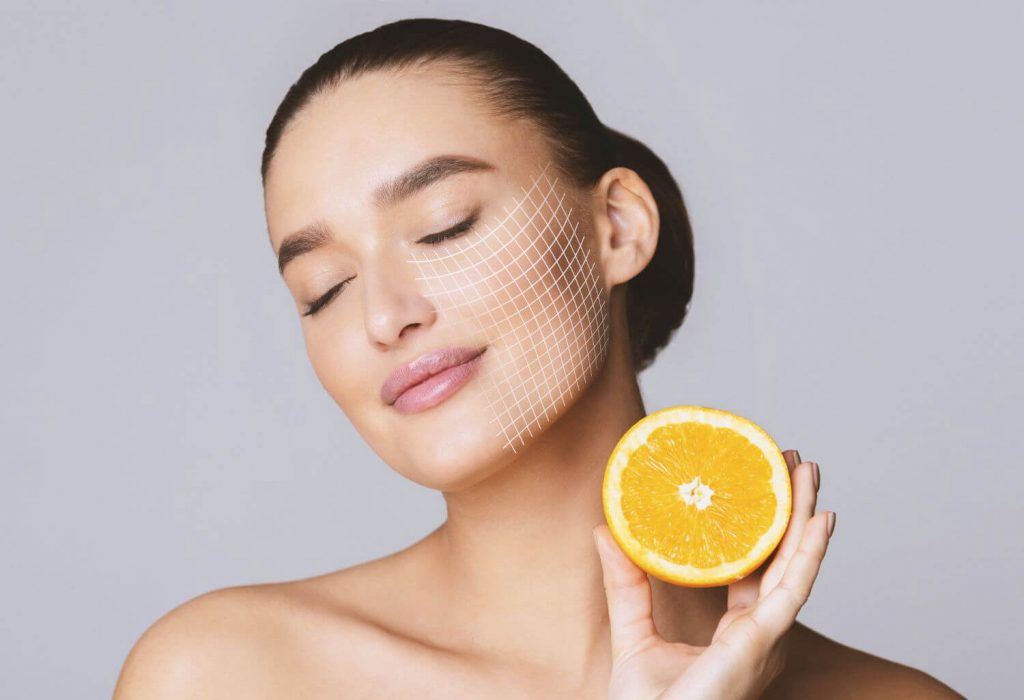 Vitamin C có vai trò tổng hợp collagen cho làn da.