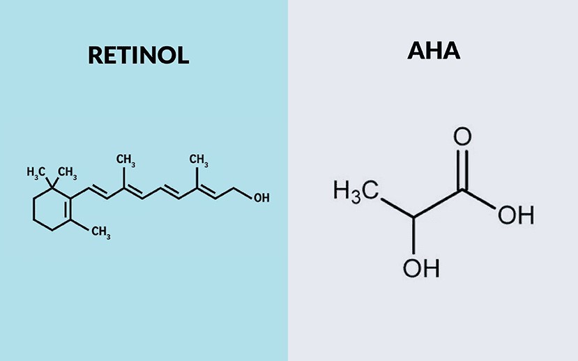 Retinol có thể kết hợp cùng AHA hoặc BHA