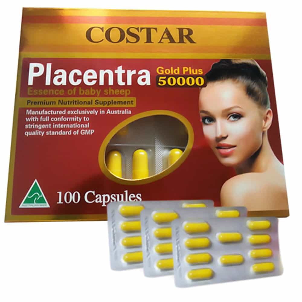 Viên uống Costar Placentra Gold Plus giảm nám tàn nhang